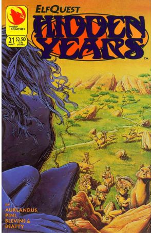 Elfquest: Hidden Years 21 published by Warp with cover art by Steve Blevins