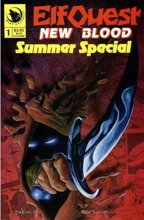 Elfquest: New Blood 1 published by Warp with cover art by Dave DeVries