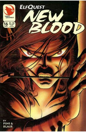 Elfquest: New Blood 16 published by Warp with cover art by Barry Blair