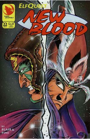 Elfquest: New Blood 22 published by Warp with cover art by Barry Blair
