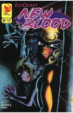 Elfquest: New Blood 23 published by Warp with cover art by Barry Blair
