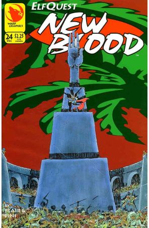 Elfquest: New Blood 24 published by Warp with cover art by Barry Blair