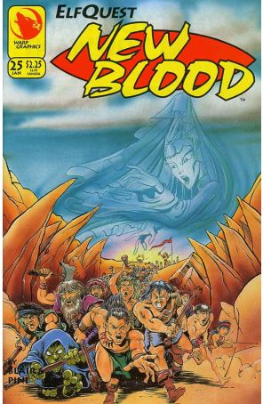 Elfquest: New Blood 25 published by Warp with cover art by Barry Blair