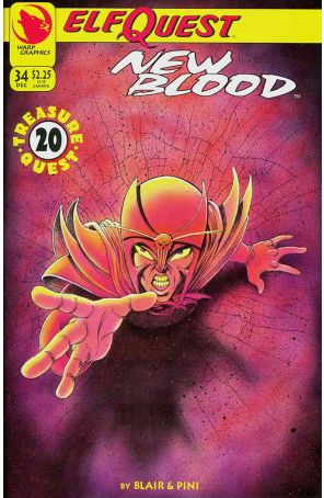 Elfquest: New Blood 34 published by Warp with cover art by Barry Blair