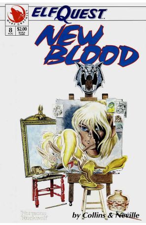 Elfquest: New Blood 8 published by Warp with cover art by Bill Nevill
