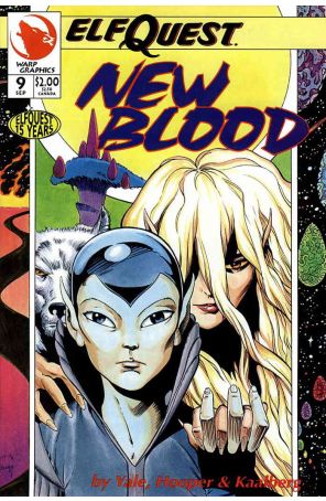 Elfquest: New Blood 9 published by Warp with cover art by Ken Hooper