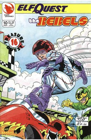Elfquest: The Rebels 10 published by Warp with cover art by Delfin Barral