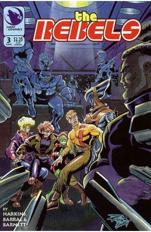 Elfquest: The Rebels 3 published by Warp with cover art by Delfin Barral