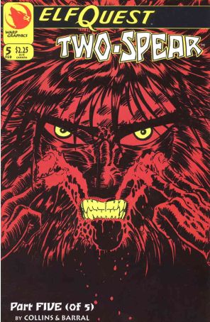 Elfquest: Two-Spear 5 published by Warp with cover art by Delfin Barral