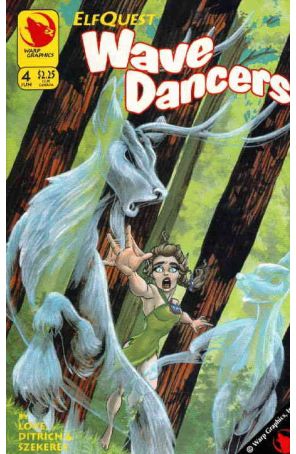 Elfquest: Wavedancers 4 published by Warp with cover art by Jozef Szekeres