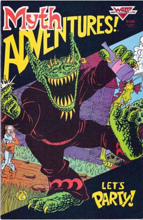 Mythadventures 10 published by Warp with cover art by Jim Valentino