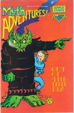 Mythadventures 12 published by Warp with cover art by Jim Valentino
