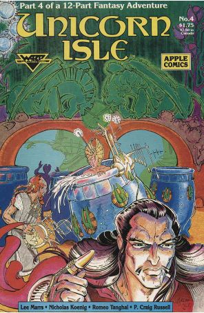 Unicorn Isle 4 published by Warp with cover art by Nicholas Koenig