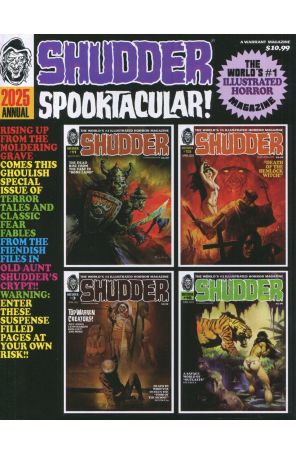 Shudder Annual 2025 published by Warrant with cover art by Sanjulián