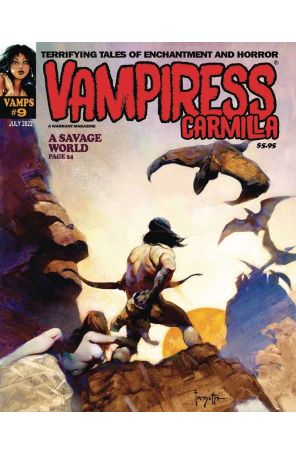 Vampiress Carmilla 9 published by Warrant with cover art by Frank Frazetta