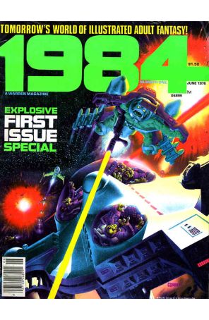 1984 Magazine 1 published by Warren with cover art by Richard Corben