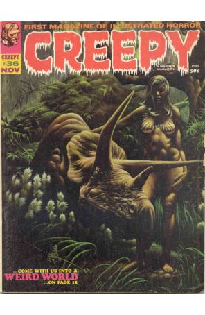 Creepy (Magazine) 36 published by Warren with cover art by Kenneth Smith