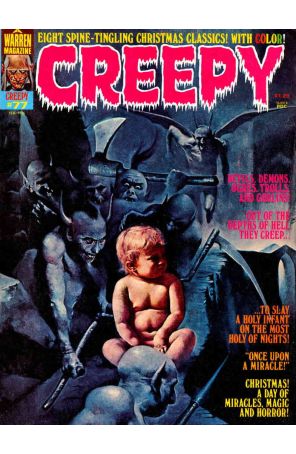 Creepy (Magazine) 77 published by Warren with cover art by Manuel Sanjulian