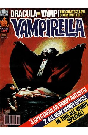 Vampirella (Magazine) 81 published by Warren with cover art by Manuel Sanjulian, KIm McQuaite