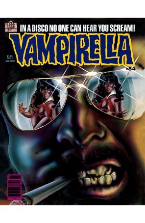 Vampirella (Magazine) 84 published by Warren with cover art by N. Steven Harris