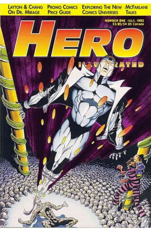 Hero Illustrated 1 published by Warrior with cover art by Bernard Chang