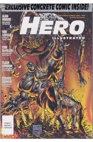 Hero Illustrated 23 (in bag) published by Warrior with cover art by Brian Denham