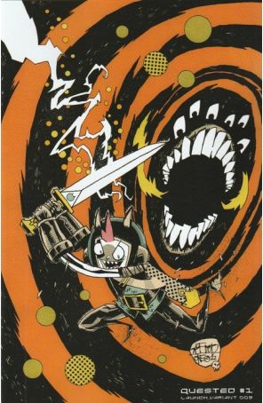 Quested 1F published by WhatNot with cover art by Jim Mahfood