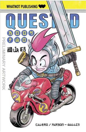 Quested 2D published by WhatNot with cover art by Michael Calero