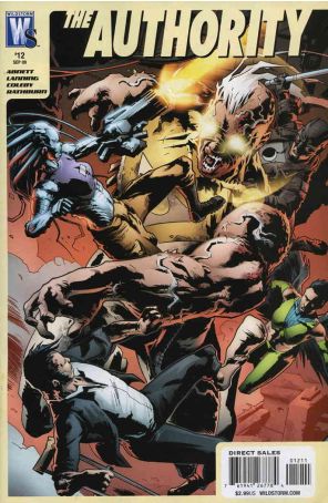 Authority (Vol. 5) 12 published by WildStorm with cover art by Simon Coleby