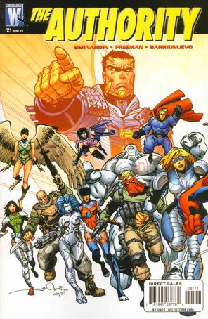 Authority (Vol. 5) 21 published by WildStorm with cover art by Walter Simonson