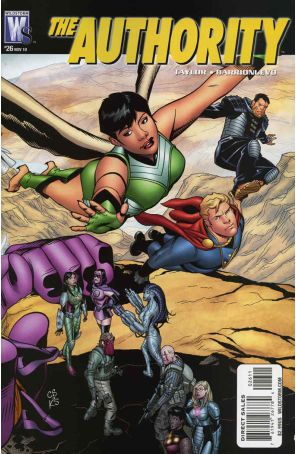 Authority (Vol. 5) 26 published by WildStorm with cover art by Chris Sprouse