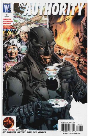 Authority (Vol. 5) 8 published by WildStorm with cover art by Simon Coleby