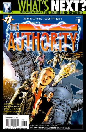 The Authority 1 (2nd) published by WildStorm with cover art by Bryan Hitch and Paul Neary