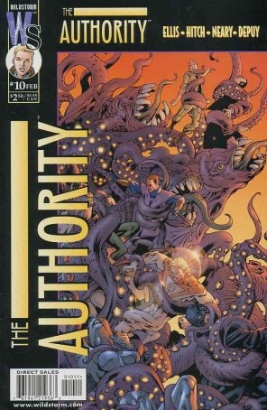 The Authority 10 published by WildStorm with cover art by Bryan Hitch