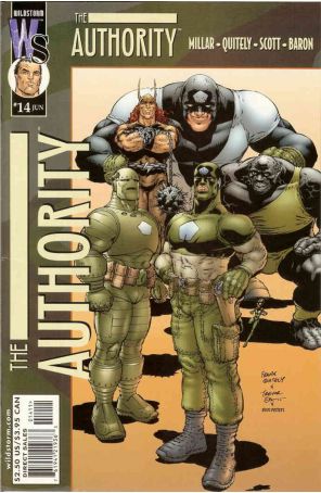 The Authority 14 published by WildStorm with cover art by Frank Quitely