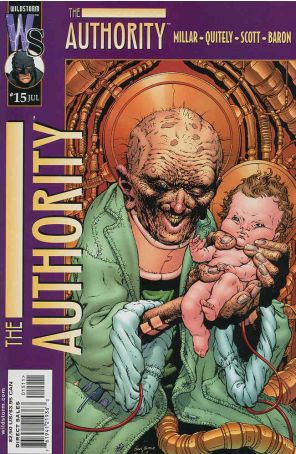 The Authority 15 published by WildStorm with cover art by Frank Quitely