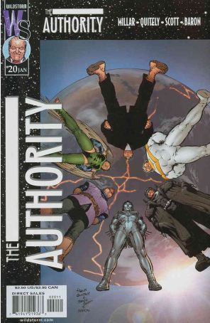 The Authority 20 published by WildStorm with cover art by Frank Quitely
