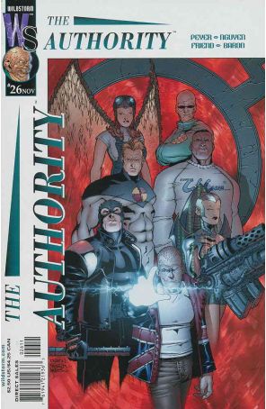 The Authority 26 published by WildStorm with cover art by Dustin Nguyen, Richard Friend, and david Baron
