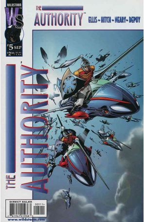 The Authority 5 published by WildStorm with cover art by Bryan Hitch