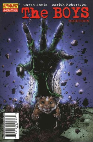 The Boys 18 published by Dynamite with cover art by Darick Robertson
