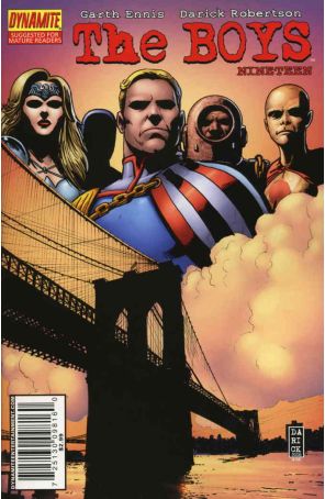 The Boys 19 published by Dynamite with cover art by Darick Robertson