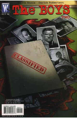 The Boys 2 published by WildStorm with cover art by Darick Robertson