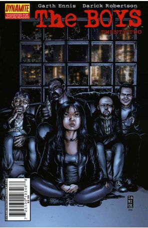 The Boys 22 published by Dynamite with cover art by Darick Robertson