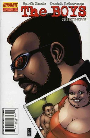 The Boys 35 published by Dynamite with cover art by Darick Robertson