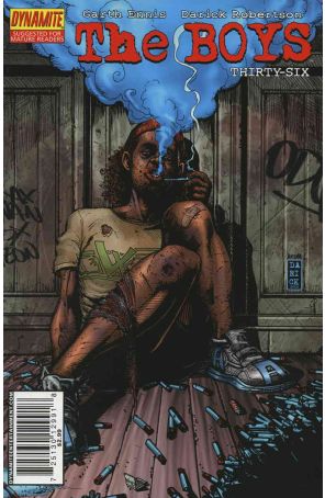 The Boys 36 published by Dynamite with cover art by Darick Robertson