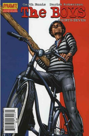 The Boys 37 published by Dynamite with cover art by Darick Robertson
