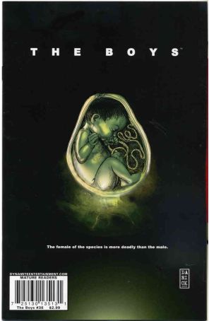 The Boys 38 published by Dynamite with cover art by Darick Robertson