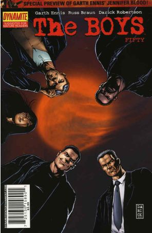 The Boys 50 published by Dynamite with cover art by Darick Robertson