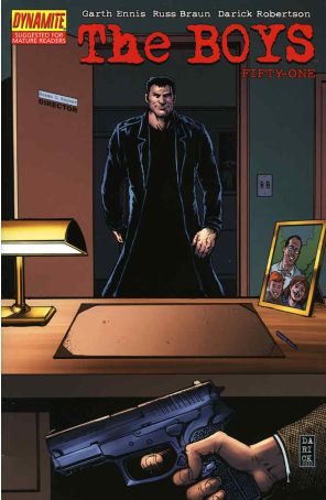 The Boys 51 published by Dynamite with cover art by Darick Robertson