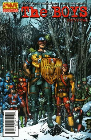 The Boys 52 published by Dynamite with cover art by Darick Robertson
